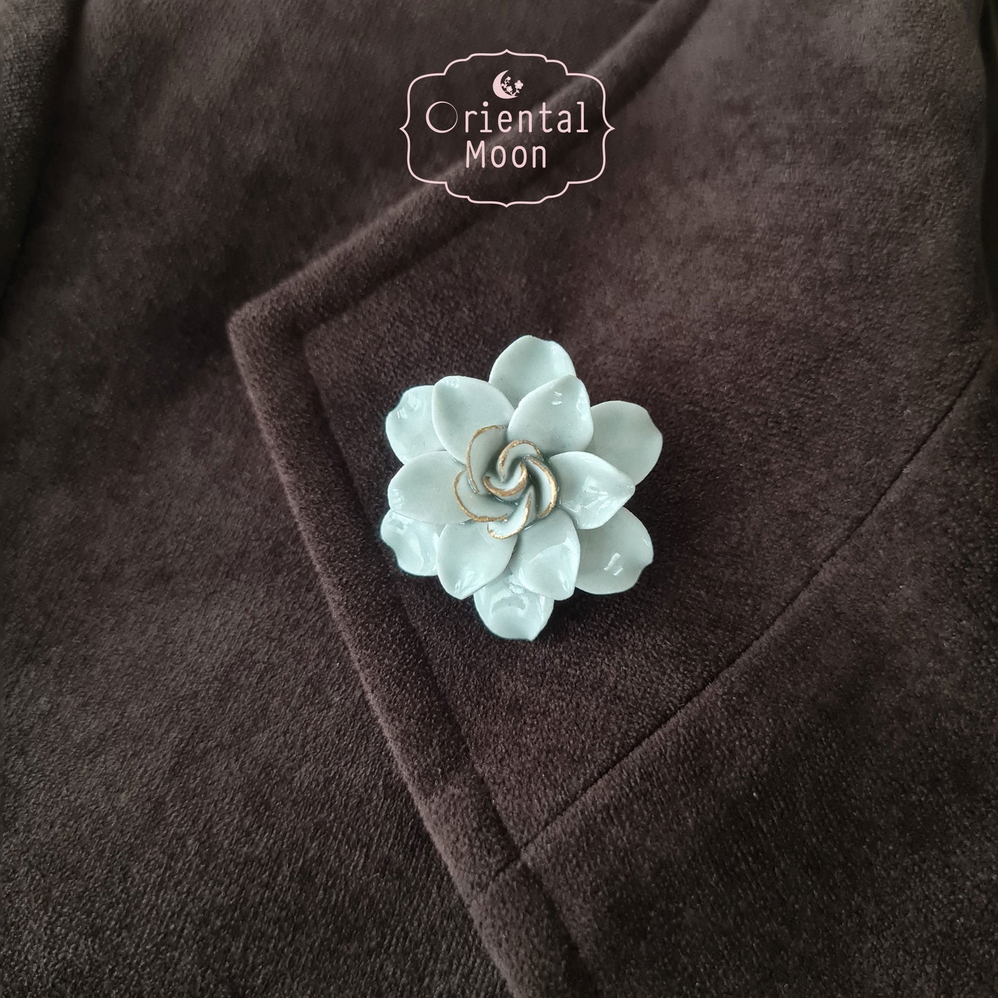 Dok Pud Son brooch & earrings set ชุดเข็มกลัดและต่างหูดอกพุดซ้อน