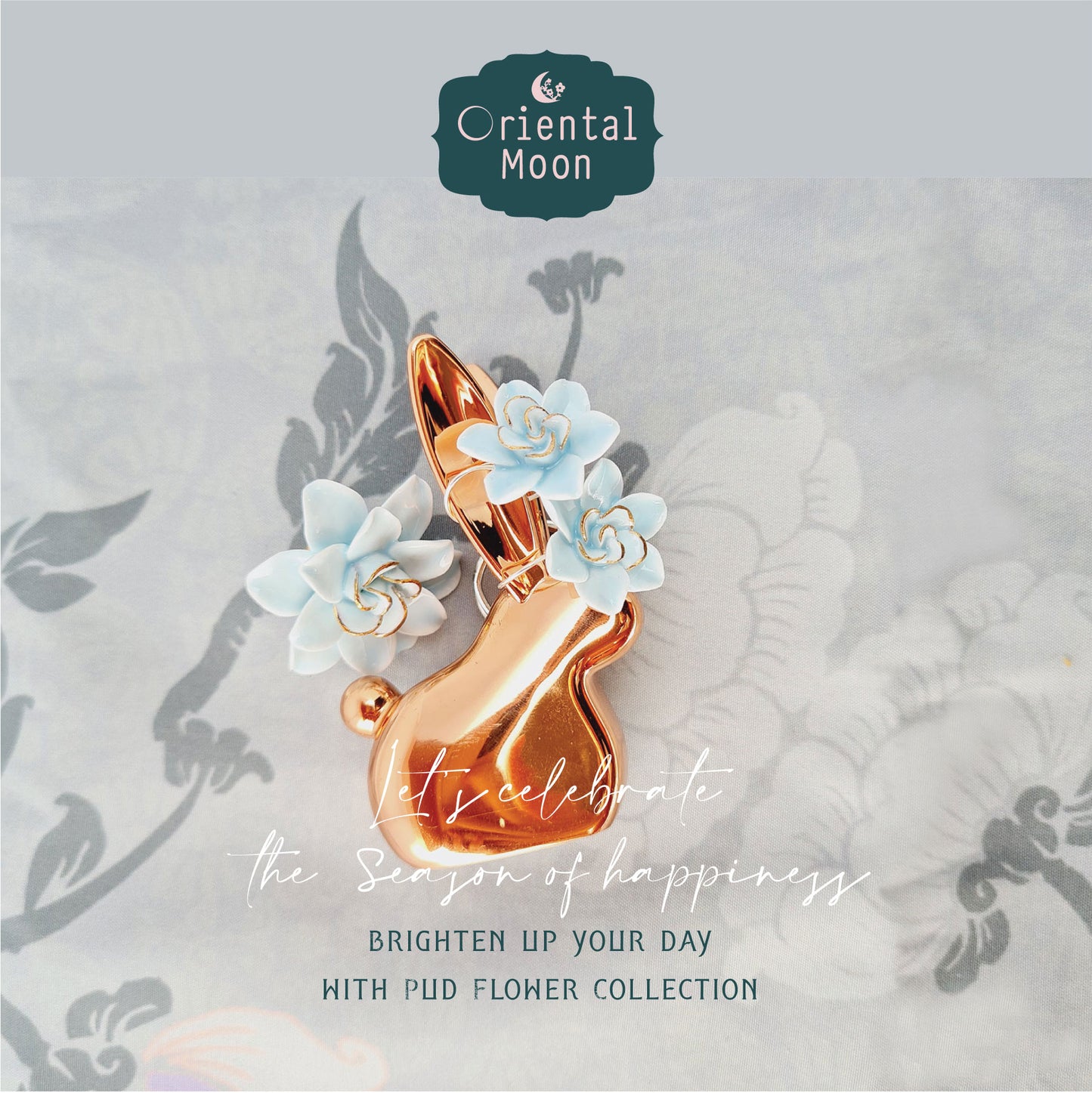 Dok Pud Son brooch & earrings set ชุดเข็มกลัดและต่างหูดอกพุดซ้อน