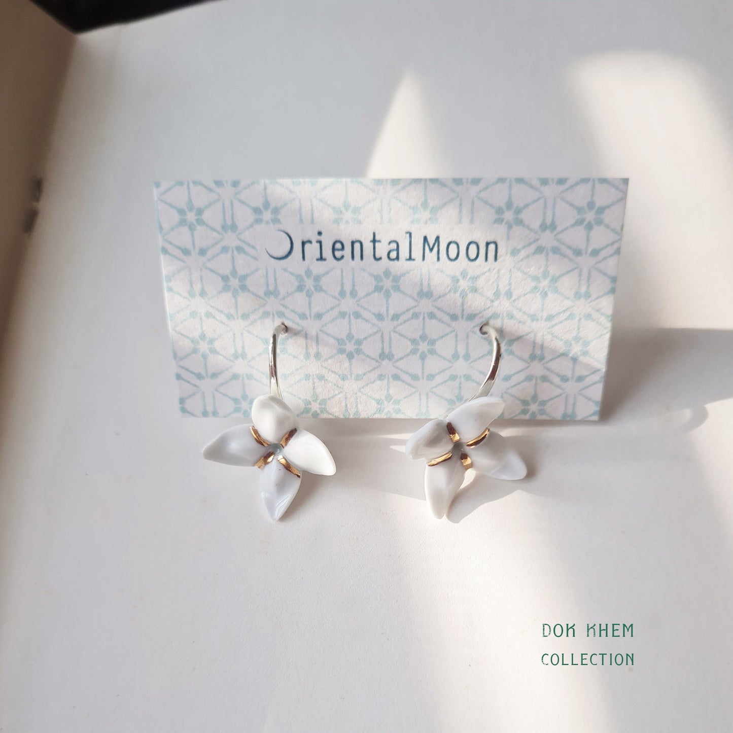 ต่างหูดอกเข็ม  Dok Khem Earrings